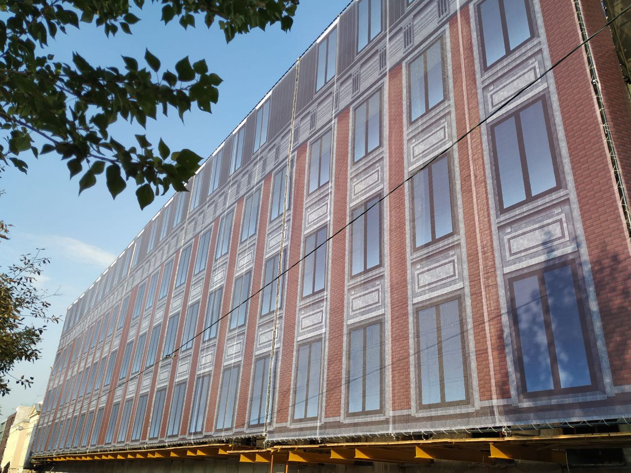 Монтаж фальшфасада в Москве